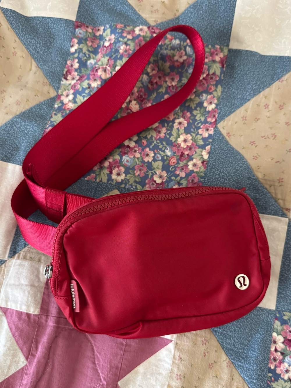 lululemon athletica Small Red Crossbody Sling Bag
